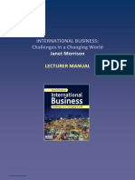 INTERNATIONAL BUSINESS Challenges in A Changing World - LECTURER MANUAL-Janet Morrison-2009 PDF