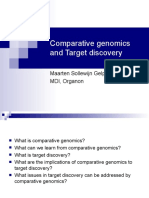 Comparative Genomics and Target Discovery: Maarten Sollewijn Gelpke MDI, Organon