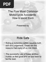 The Five Most Common Motorcycle Accidents:: How To Avoid Them