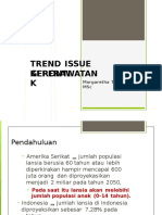 Trend Issue Keperawatan Gerontik