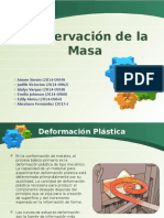 Conservación de La Masa