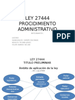 Ley 27444 Procidimiento Administrativo