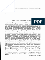 Las Relaciones Entre La Ciencia y La Filosofía - Casaubón, Juan