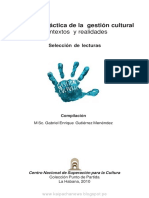 Teoría y Práctica de La Gestión Cultural Contextos y Realidades