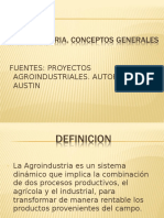 Agroindustria Definicion y Materias Primas