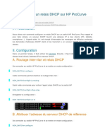 Configurer Un Relais DHCP Sur HP ProCurve