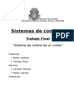 Sistema de Control Lazo Cerrado de Un Cooler