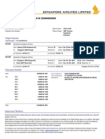 Ticket SQ CGK Sin NRT