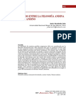 El Encuentro Entre La Filosofia Andina y El Pensar Andino