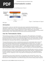 An Introduction To Thermoelectric Coolers