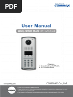 DRC GAC GAB Commax Comax Videointerfon Bloc Post Exterior Manual Instalare