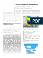 Reducing Major Defects in Radiators Manufacturing: Kumar P., Sonawane B.S., Sontakke R.R., Surves.B., Wasnik A.R