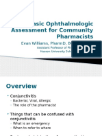 Ophthalmology For Phamacists Presentation