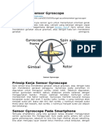 Pengertian Sensor Gyroscope