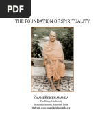 The Foundation of Spirituality PDF