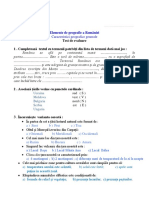 Elemente de Geografie A Romaniei