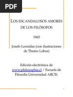 Los Escandalosos Amores de Los Filosofos Josefo Leonidas Nitro PDF