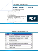 Metrado de Arquitectura