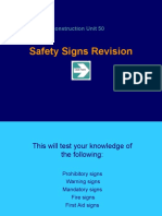 Safety Signs Revision