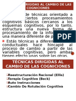 Técnicas de Reestructuracion Cognitiva