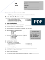 Appendix B3 Tobacco Use Questionnaire