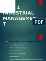 Unit 1 Industrial Management