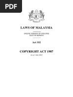 Laws of Malaysia: Online Version of Updated Text of Reprint