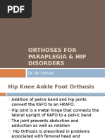 Filename - 0 Orthoses For Paraplegia & Hip Disorders - PPTX by DR Ali F