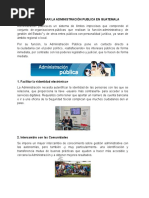 Como Mejorar La Administración Publica en Guatemala