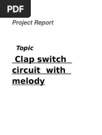 Clap Switch Circuit With Melody