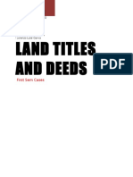 Land Titles and Deeds Cases