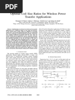 Optimal Coil Size Ratios For Wireless Power Transfer Applications