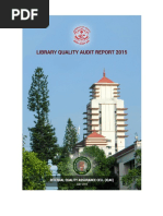 Kerala University Library Audit Report 2015