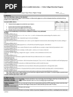 Lesson Planning Form For Accessible Instruction - Calvin College Education Program