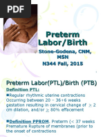 Week 10 Class 15 Preterm Labor With Answers