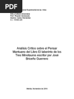 Análisis Crítico Sobre El Pensar Mantuano