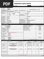 Personal Data Sheet: Single Married Annulled Widowed Separated Others, Specify