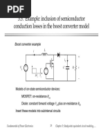 3.5. Example: Inclusion of Semiconductor Conduction Losses in The Boost Converter Model