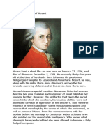 A Short Biography of Mozart