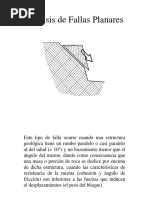 Analisis de Fallas Planares