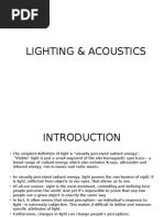 Lighting & Acoustics