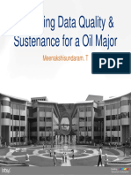 Improving Data Quality & Sustenance For A Oil Major: Meenakshisundaram. T