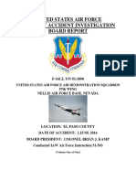 U.S. Air Force Aircraft Accident Investigation Board Report