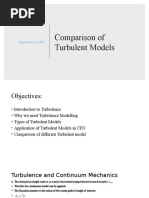 Comparison of Turbulent Models: Applications in CFD