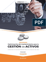 Optimizacion Del Mantenimiento para La Gestion de Activos 2016