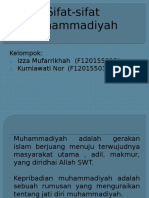 Sifat-Sifat Muhammadiyah