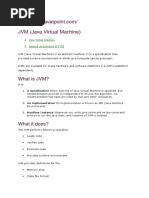 Java Virtual Machine Internal Architecture of JVM