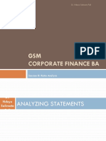 GSM Corporate Finance Ba: Session III: Ratio Analysis