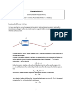 Magnetostatics IV: Boundary Conditions at Interface