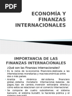 Economía y Finanzas Internacionales